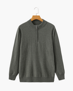 Belgravia 100% Cashmere Ribbed Half-Zip | Europa