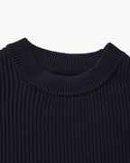 Heritage Rib Knit Crewneck Sweater | Europa