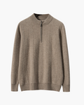 Belgravia 100% Cashmere Ribbed Half-Zip | Europa