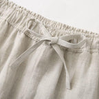 Cannes Pure Linen Drawstring Trousers | Europa