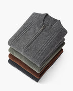 Belgravia 100% Cashmere Ribbed Half-Zip | Europa