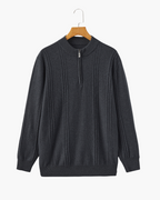 Belgravia 100% Cashmere Ribbed Half-Zip | Europa