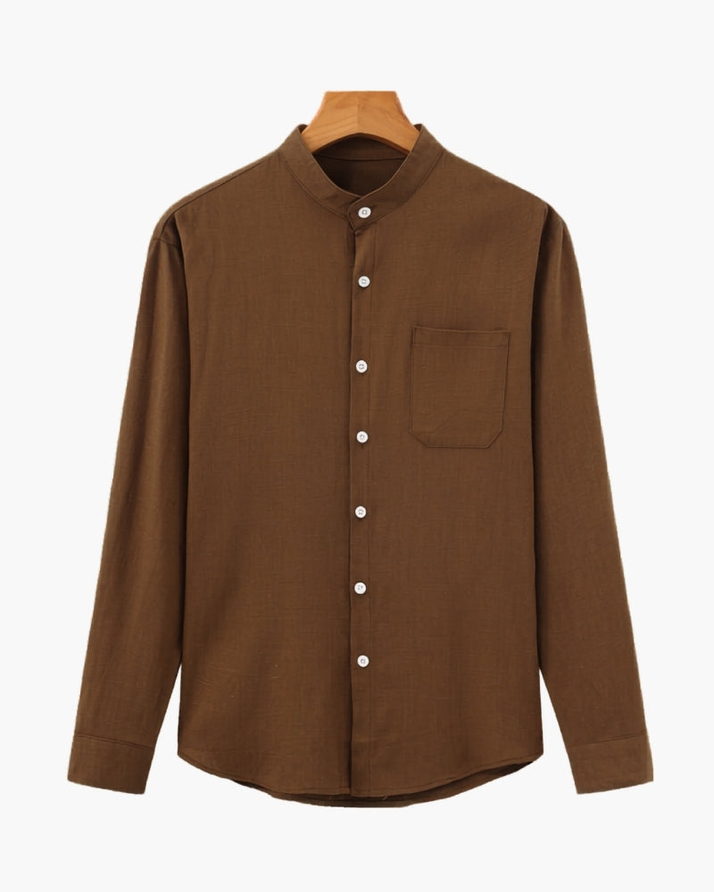 St. Moritz Mandarin Collar Shirt | Europa