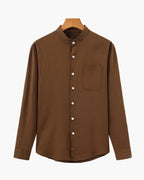 St. Moritz Mandarin Collar Shirt | Europa