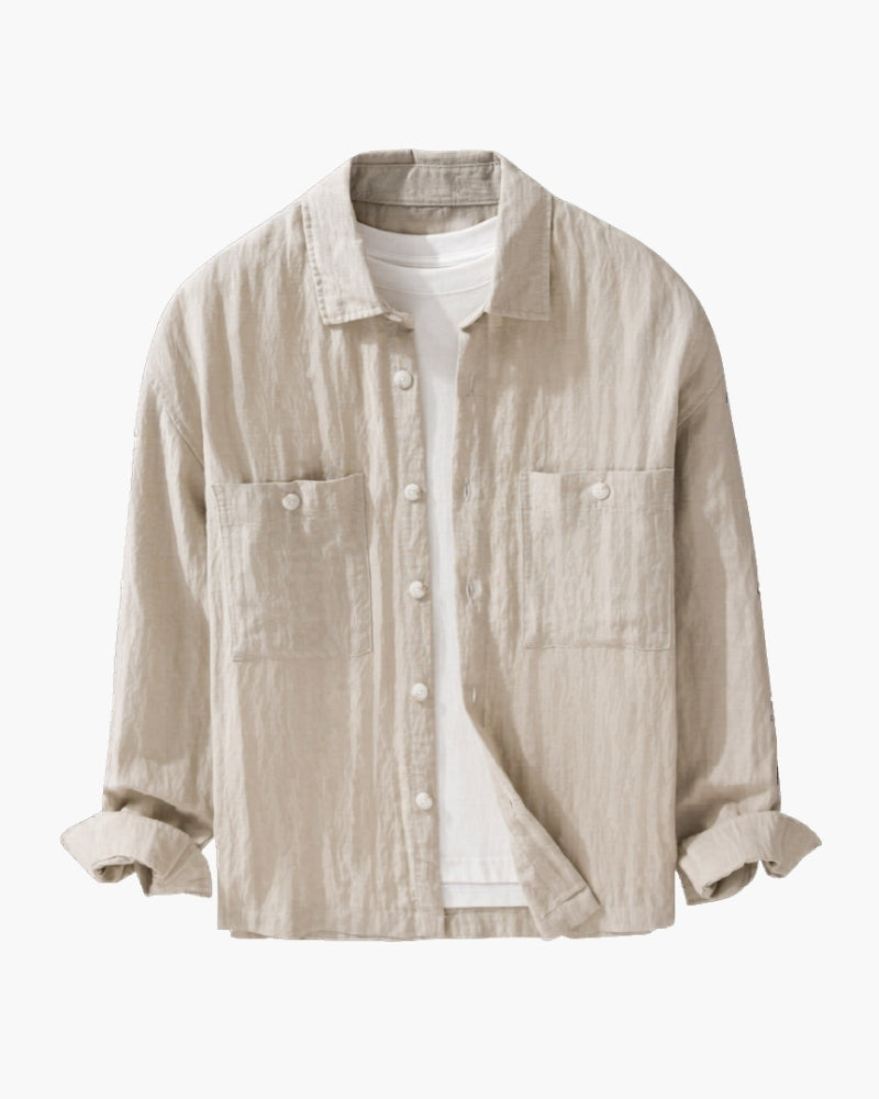 Portofino Linen Blend Overshirt | Europa
