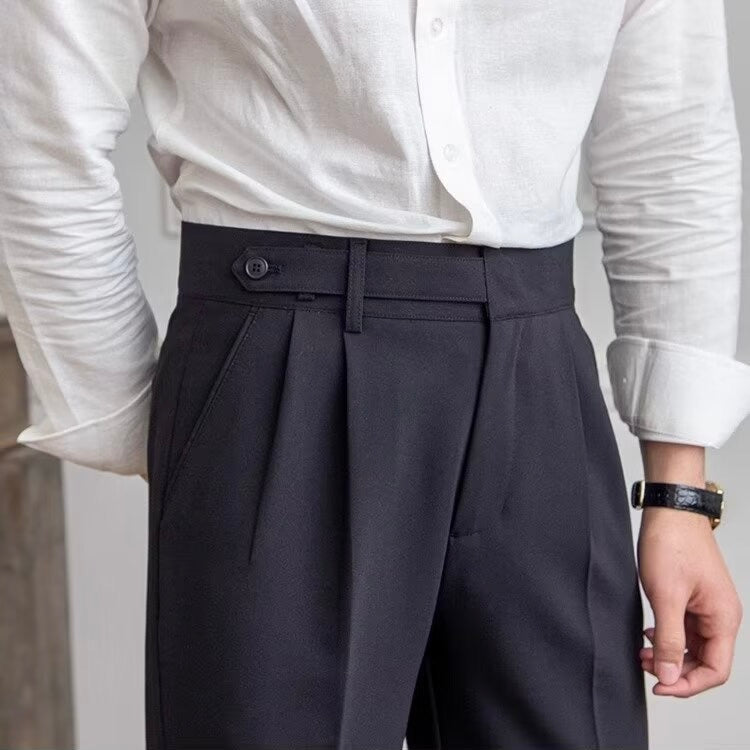 Paris Buckle-Detail Tailored Trousers | Europa