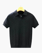 Deauville Textured Knit Polo Shirt | Europa