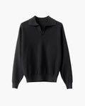 Lanark Textured Knit Polo Sweater | Europa