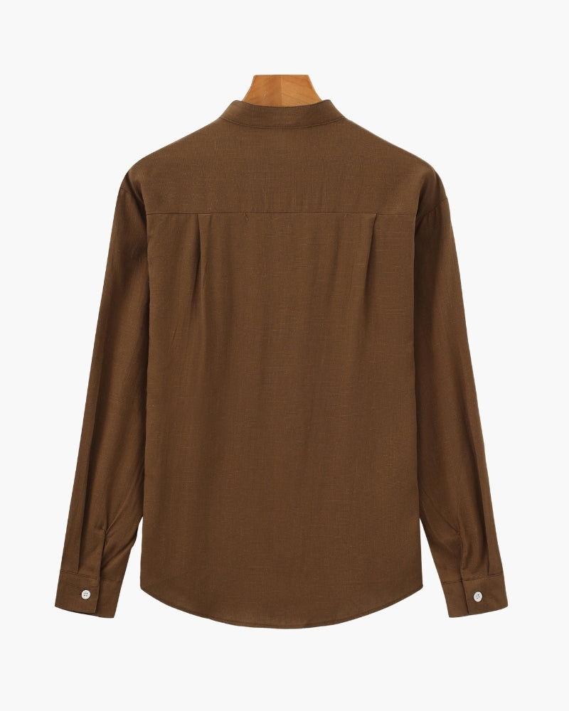 St. Moritz Mandarin Collar Shirt | Europa