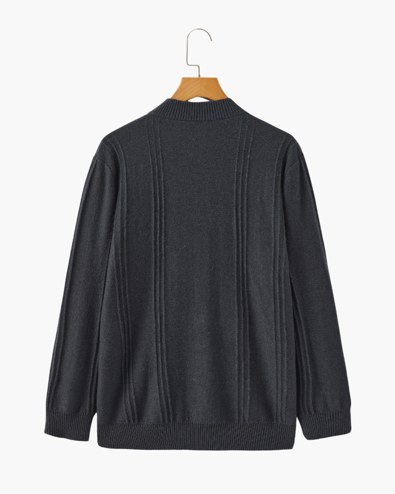 Belgravia 100% Cashmere Ribbed Half-Zip | Europa