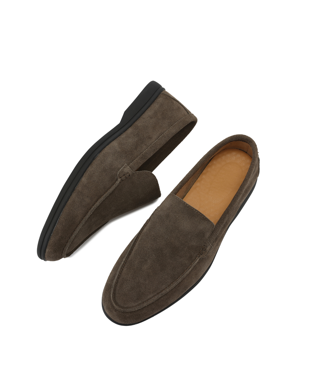 Heritage Suede Loafers with Black Sole | Europa