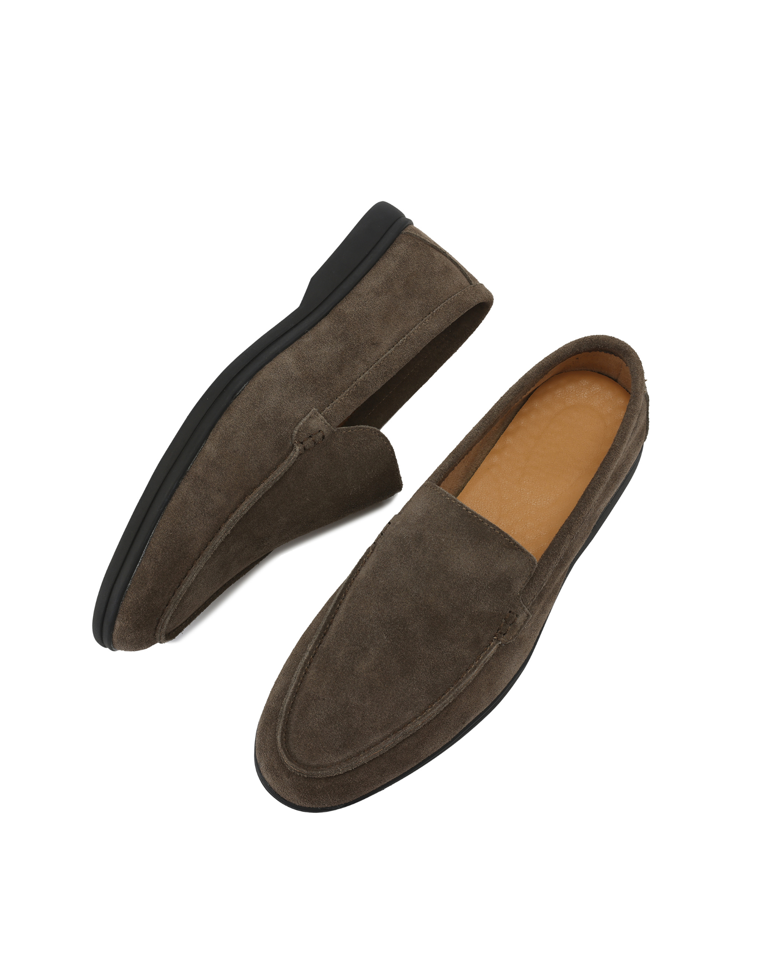 Heritage Suede Loafers with Black Sole | Europa
