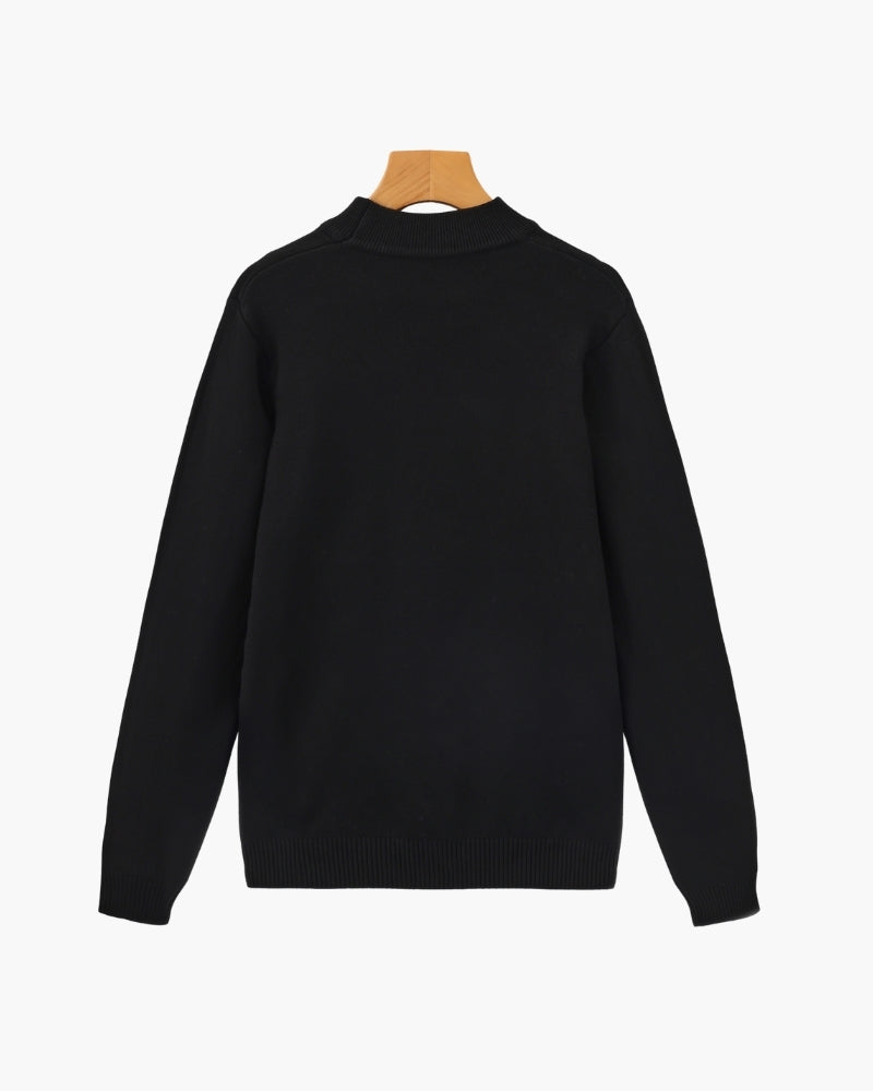 Alpen Ribbed Mock Neck Sweater | Europa