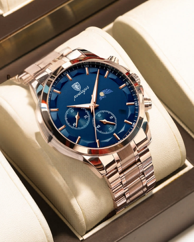 Europa Precision Chronograph Steel Watch | Europa