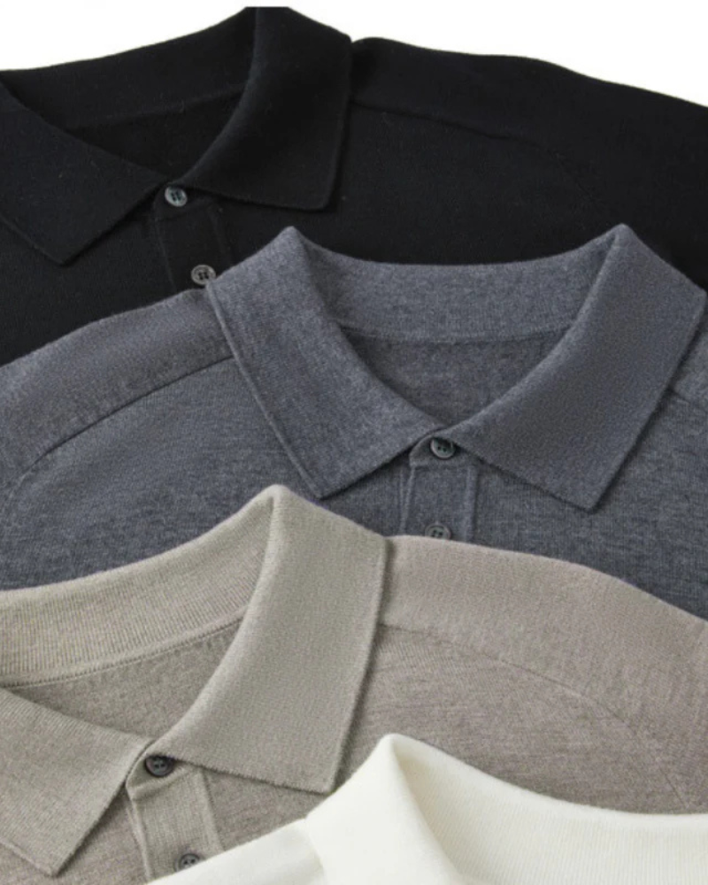 Arundel 100% Wool Knit Polo | Europa