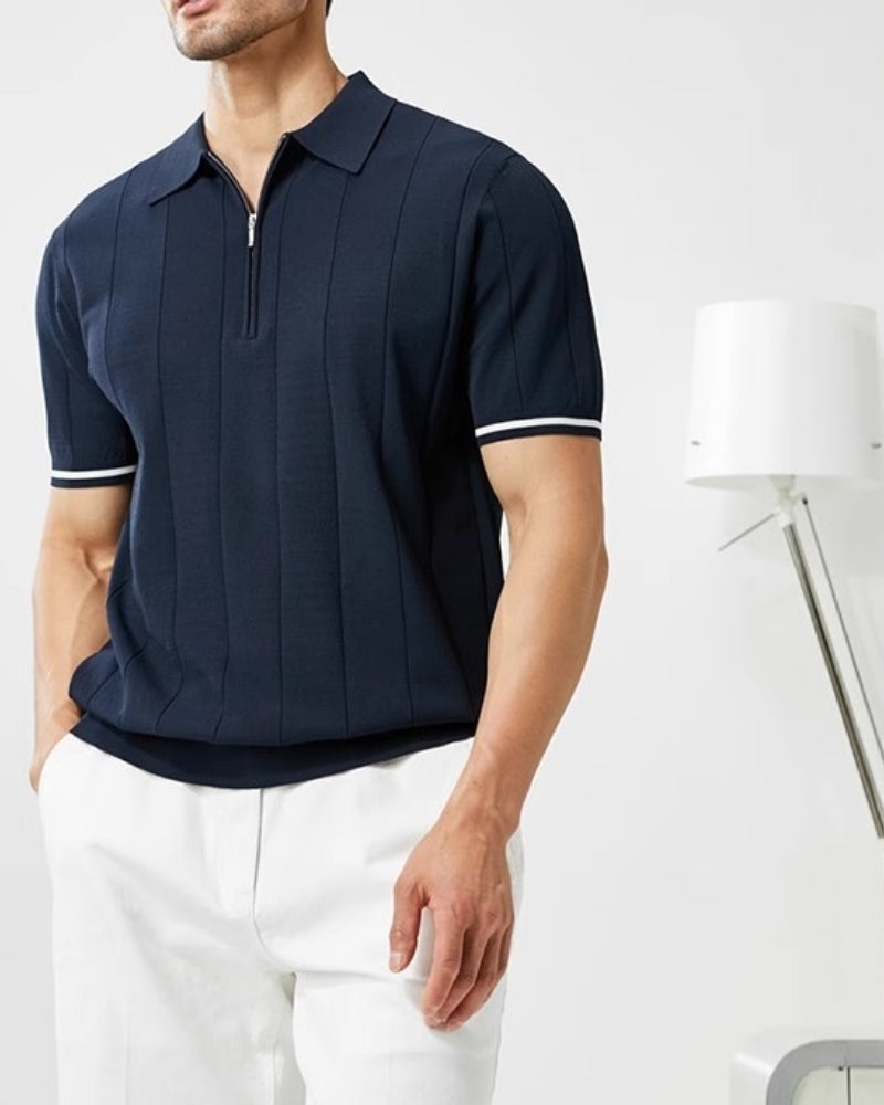 Saint-Tropez Contrast Trim Polo Shirt | Europa