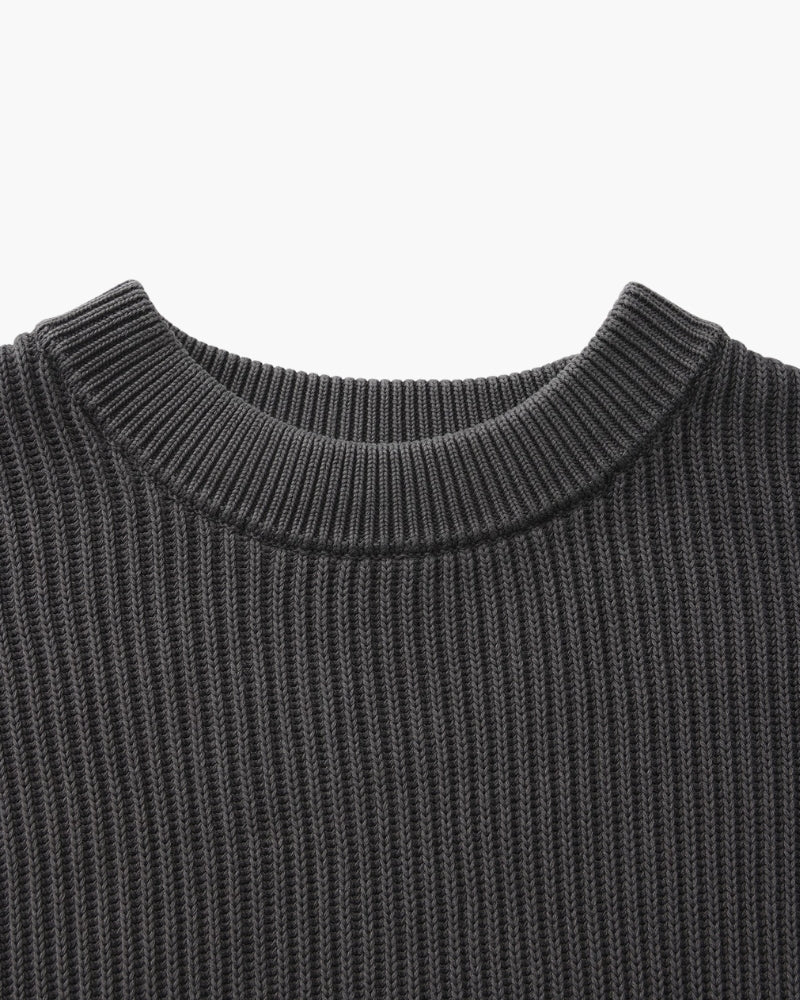 Heritage Rib Knit Crewneck Sweater | Europa