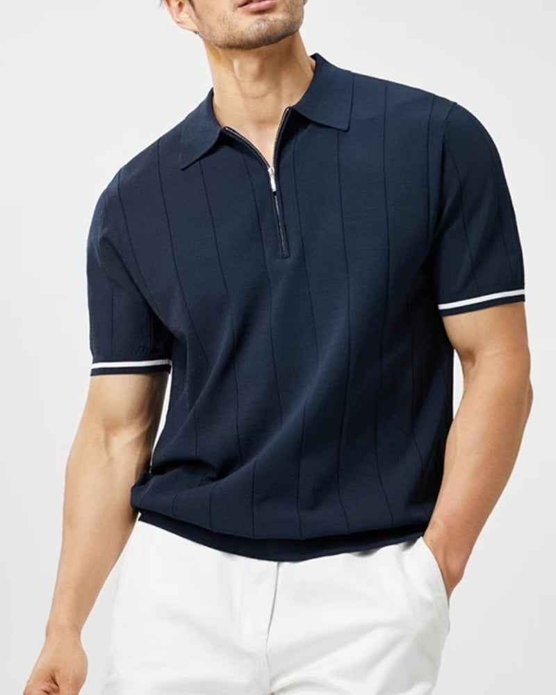 Saint-Tropez Contrast Trim Polo Shirt | Europa