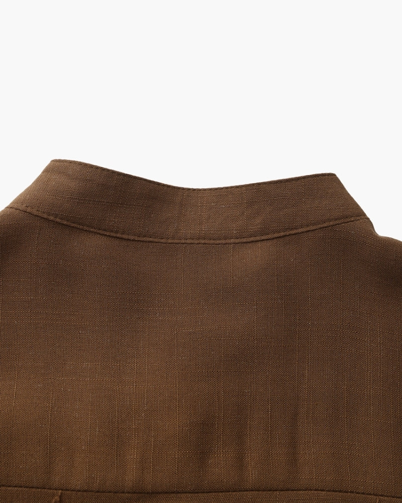 St. Moritz Mandarin Collar Shirt | Europa