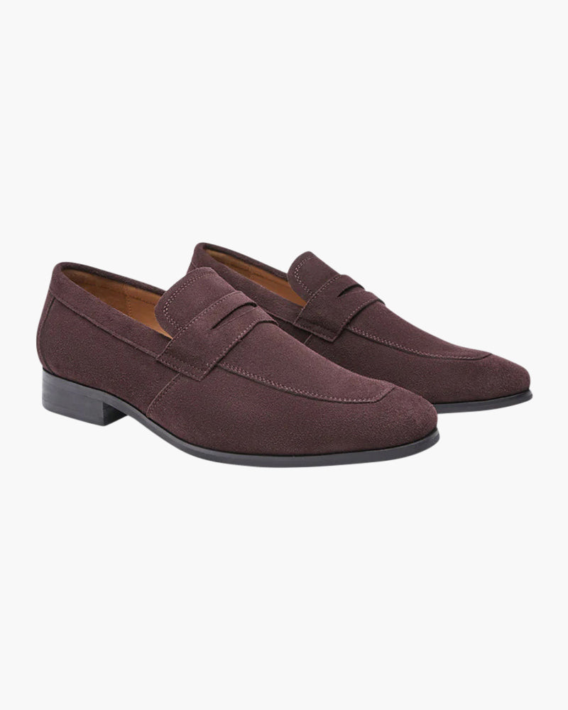Oxford Suede Penny Loafers | Europa