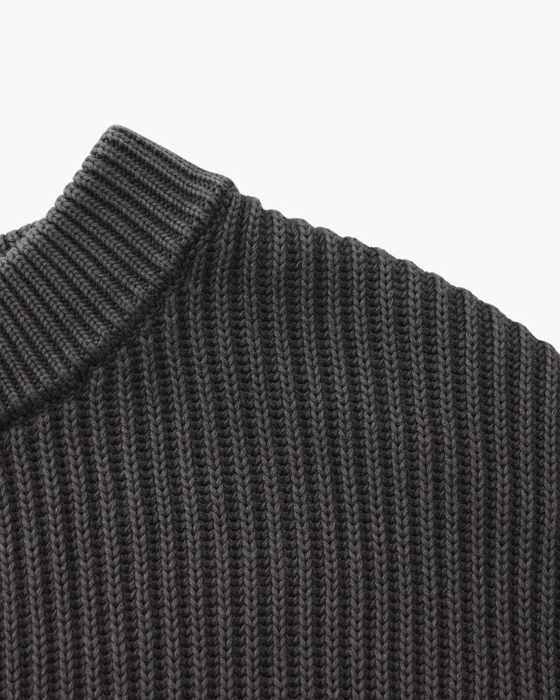Heritage Rib Knit Crewneck Sweater | Europa