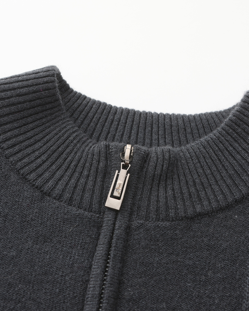 Belgravia 100% Cashmere Ribbed Half-Zip | Europa