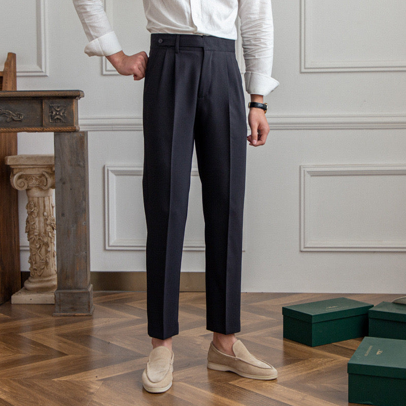 Paris Buckle-Detail Tailored Trousers | Europa