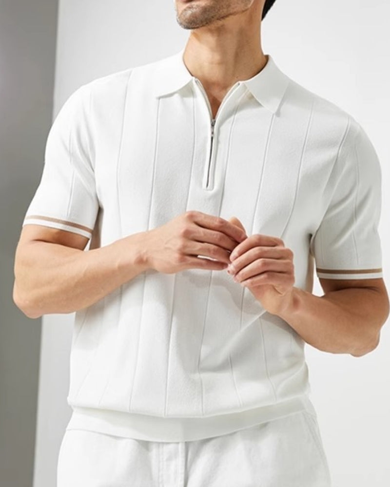 Saint-Tropez Contrast Trim Polo Shirt | Europa