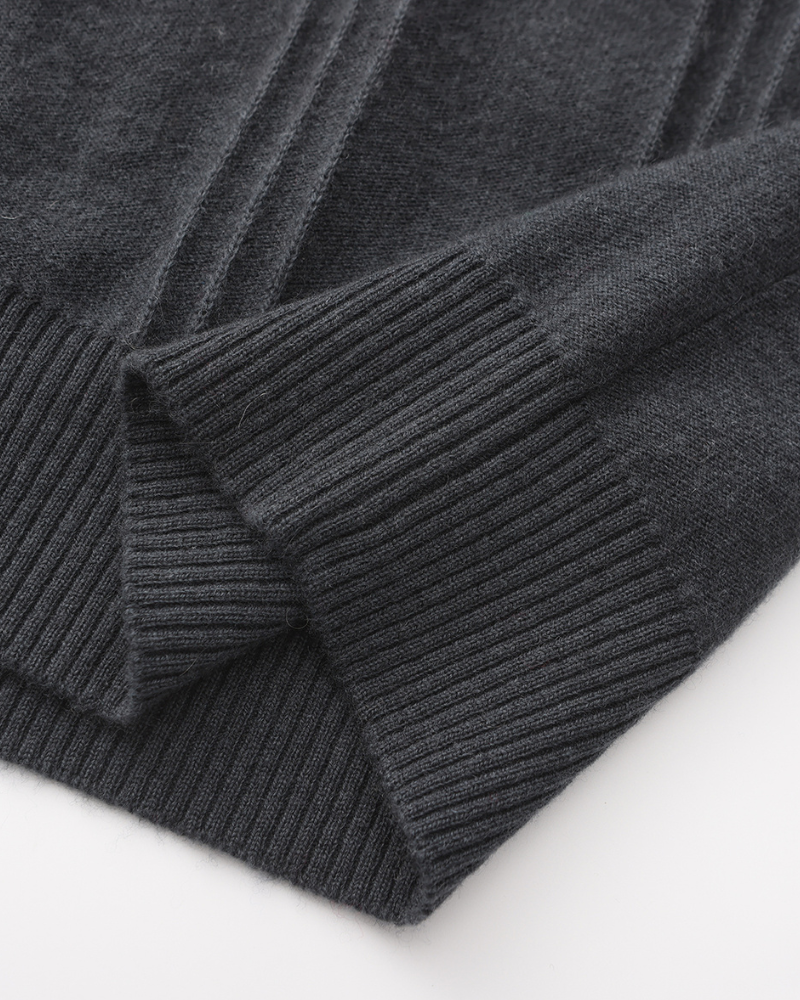 Belgravia 100% Cashmere Ribbed Half-Zip | Europa