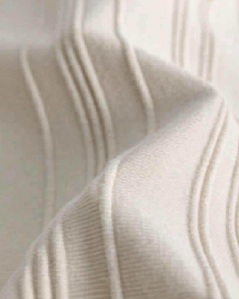 Clermont Zip-Up Textured Knit Polo | Europa