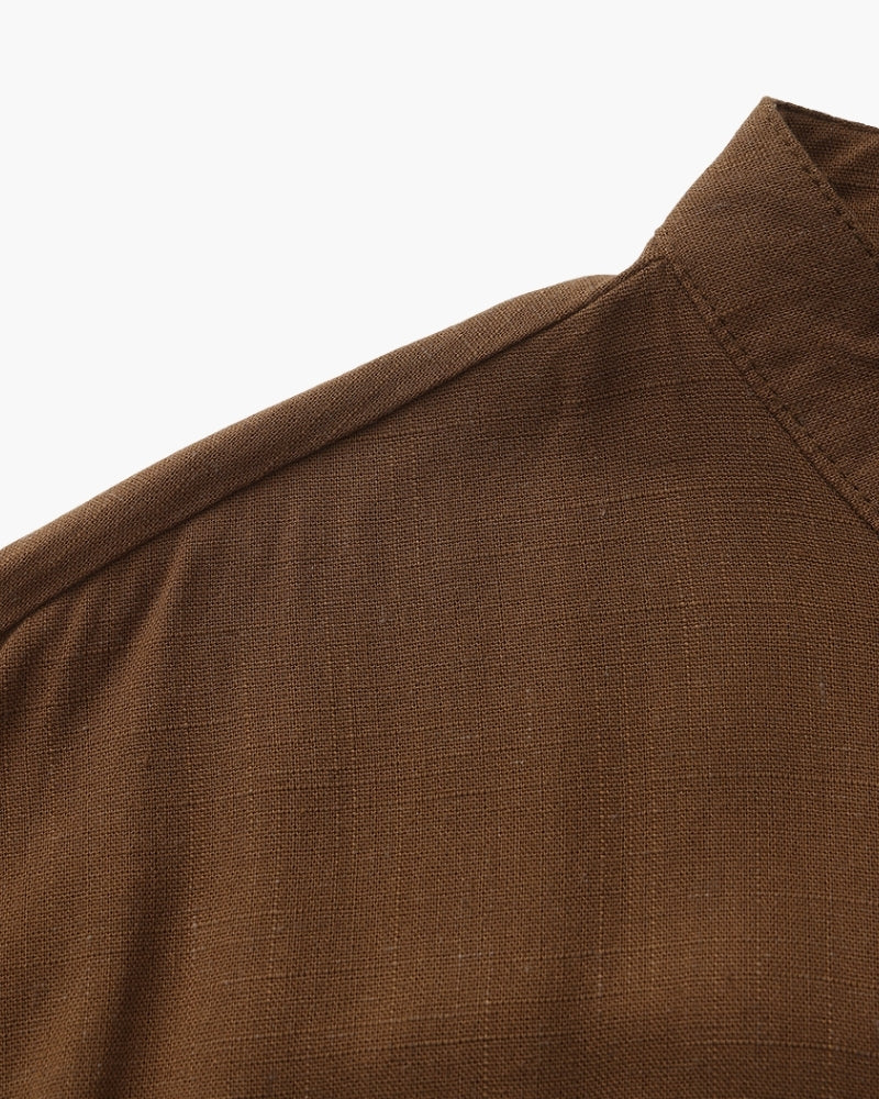 St. Moritz Mandarin Collar Shirt | Europa