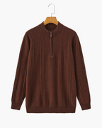 Belgravia 100% Cashmere Ribbed Half-Zip | Europa
