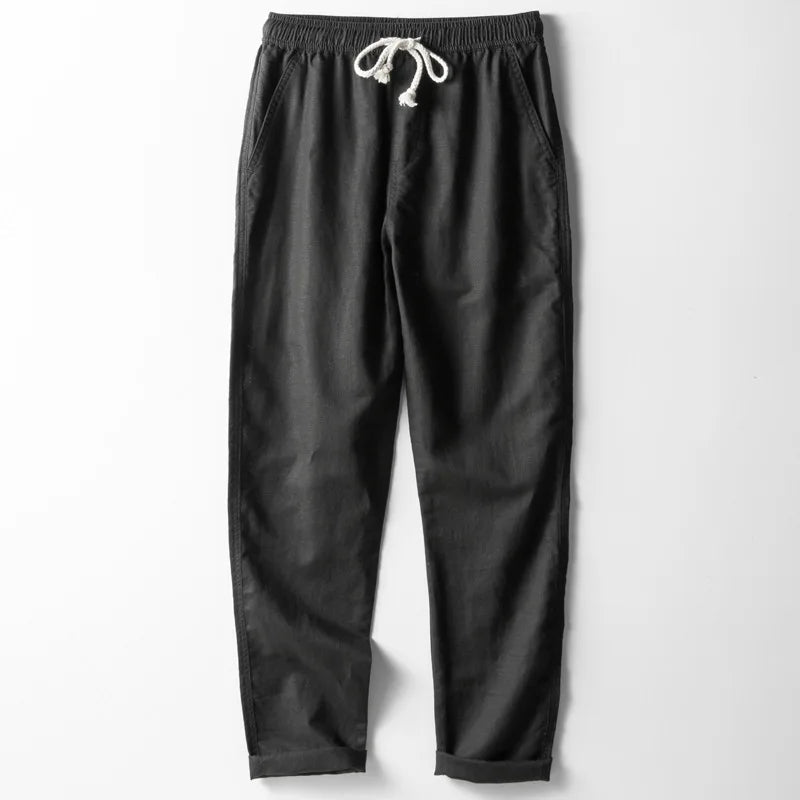 Santorini Pure Linen Trousers | Europa