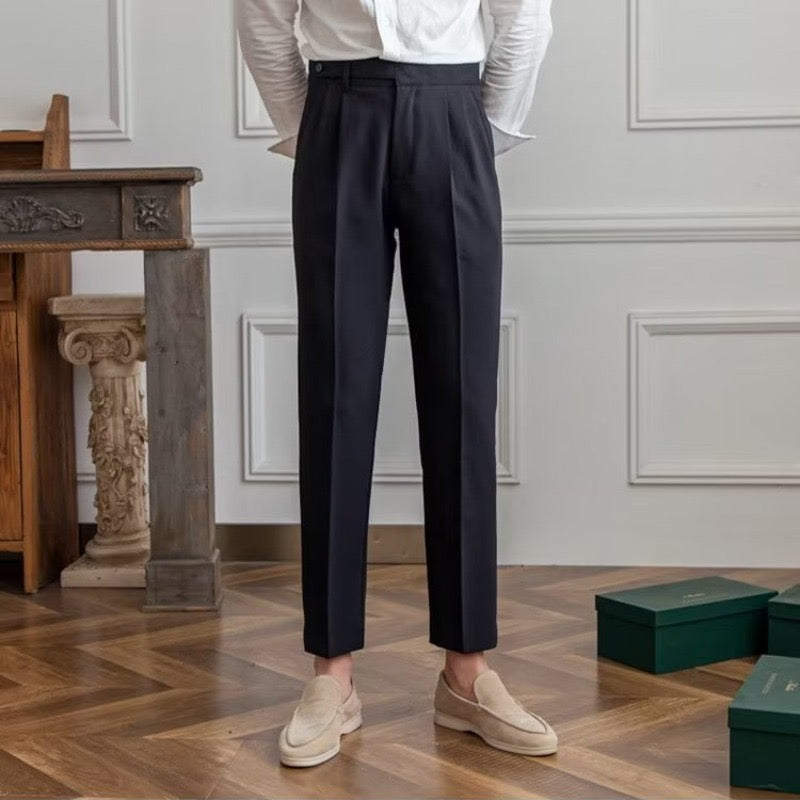 Paris Buckle-Detail Tailored Trousers | Europa