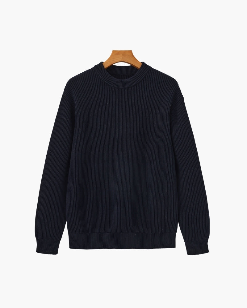 Heritage Rib Knit Crewneck Sweater | Europa