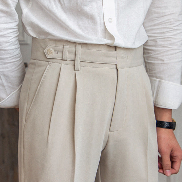 Paris Buckle-Detail Tailored Trousers | Europa