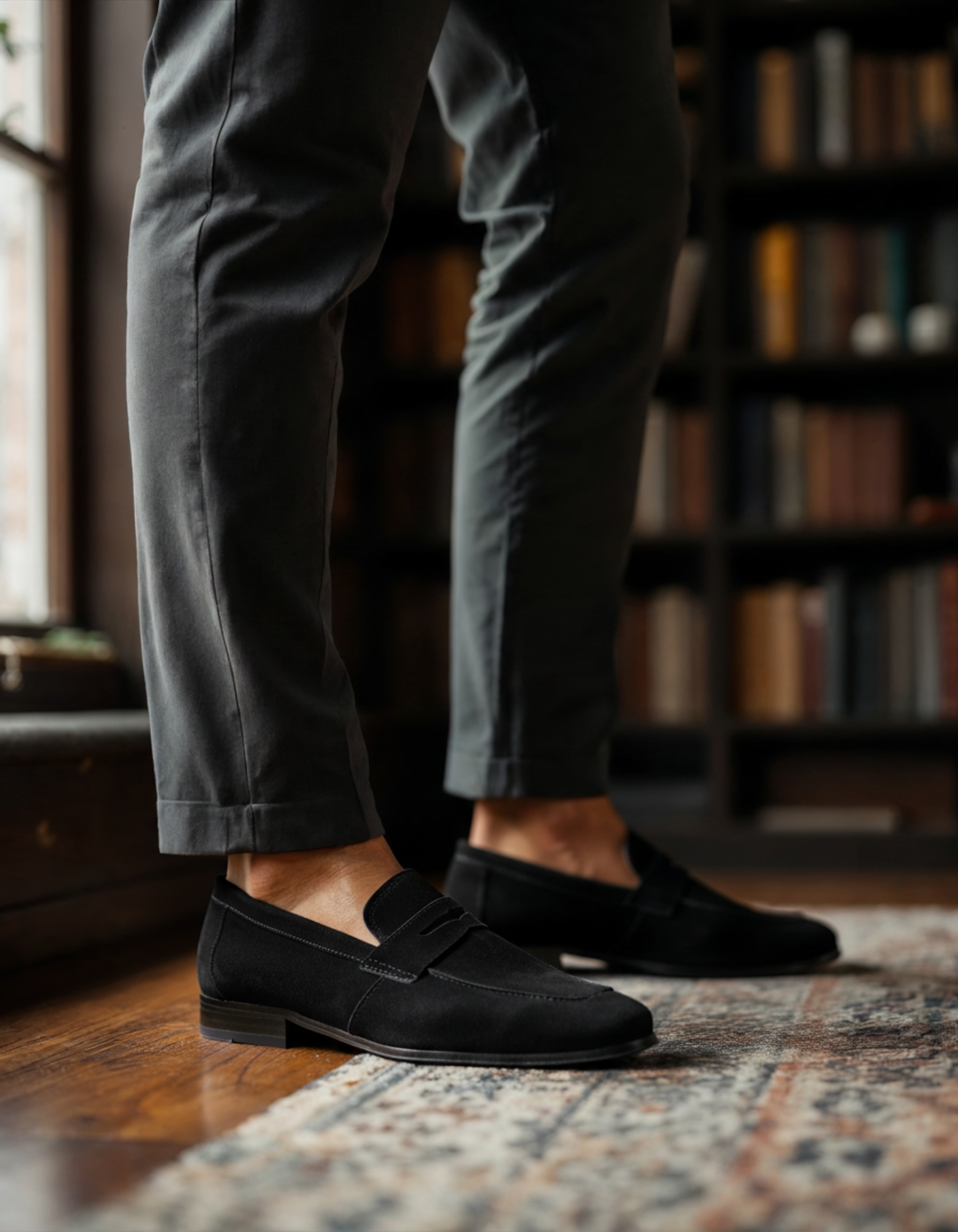 Oxford Suede Penny Loafers | Europa