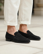 Oxford Suede Penny Loafers | Europa