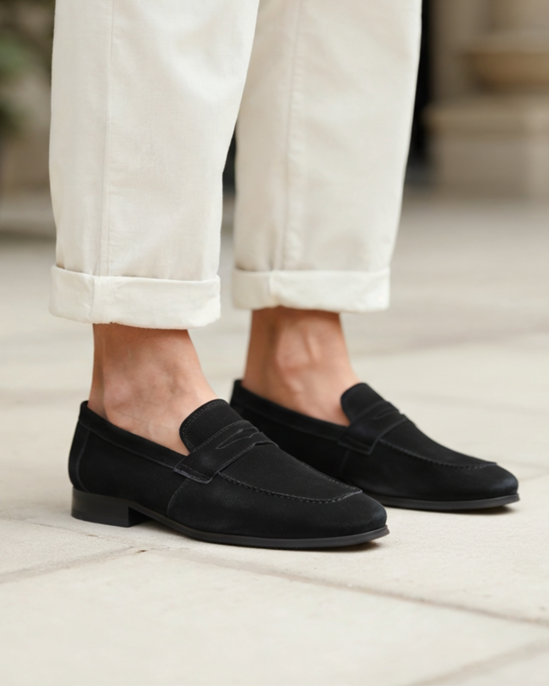 Oxford Suede Penny Loafers | Europa