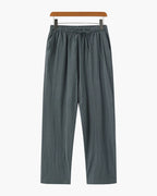 Cannes Pure Linen Drawstring Trousers | Europa