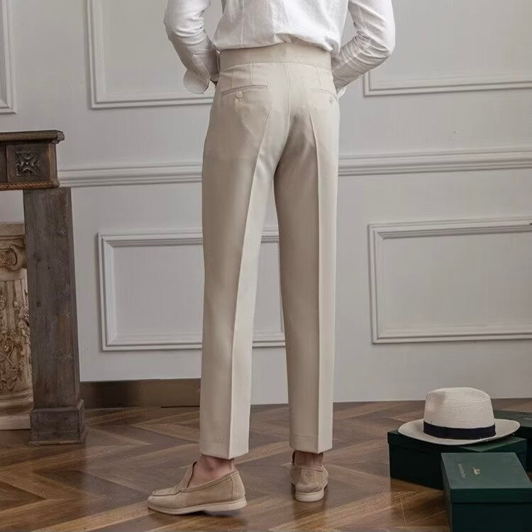 Paris Buckle-Detail Tailored Trousers | Europa