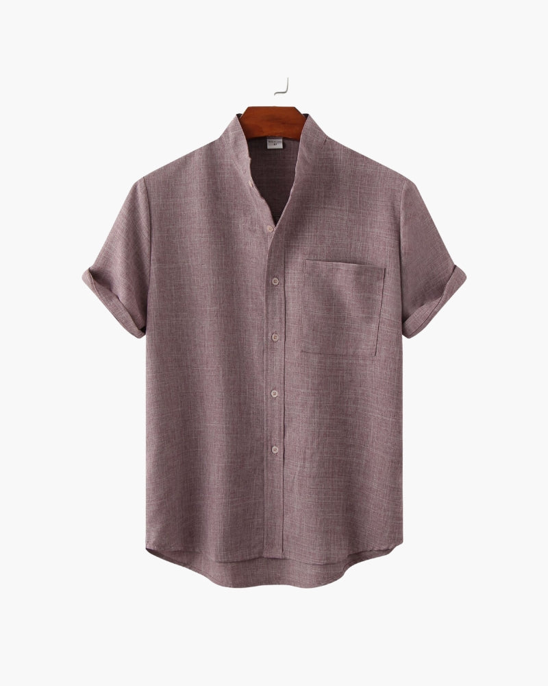 St. James Mandarin Collar Polo Shirt | Europa