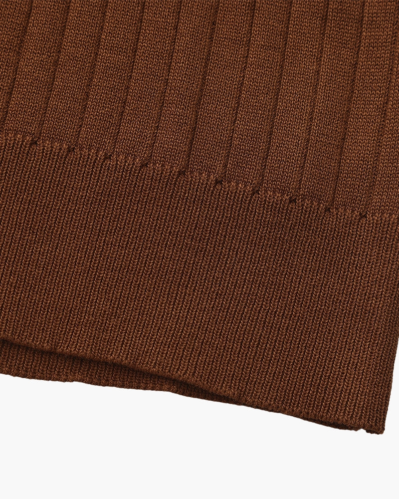 Ravello Ribbed Knit Polo Shirt | Europa