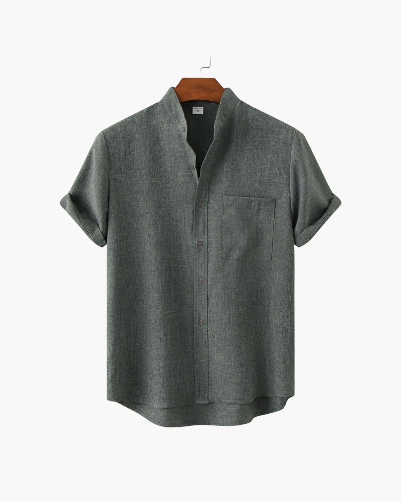 St. James Mandarin Collar Polo Shirt | Europa