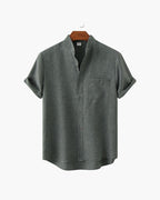 St. James Mandarin Collar Polo Shirt | Europa