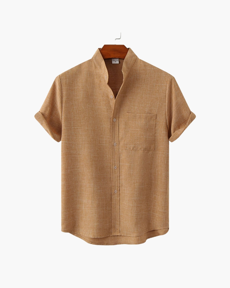 St. James Mandarin Collar Polo Shirt | Europa