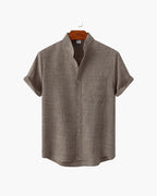 St. James Mandarin Collar Polo Shirt | Europa