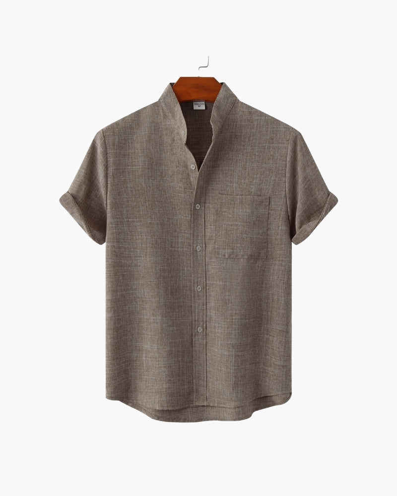 St. James Mandarin Collar Polo Shirt | Europa