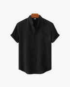 St. James Mandarin Collar Polo Shirt | Europa