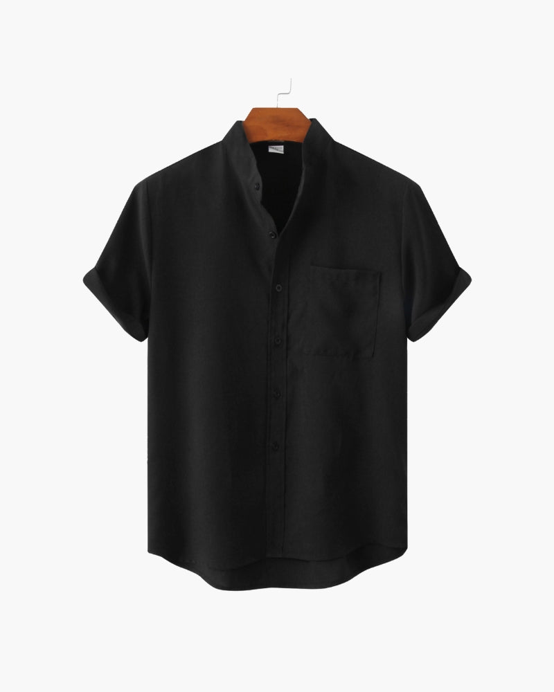 St. James Mandarin Collar Polo Shirt | Europa
